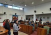Visitas escolares al HCD de San Isidro. Alumnos del Colegio Marín en el recinto Deliberativo