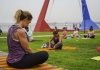 En el Paseo del Viento. Vuelven las clases de Yoga a la Costa de Vicente López