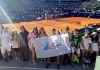 San Fernando. En el court central del Buenos Aires. La Escuela Municipal de Tenis presente en el Argentina Open